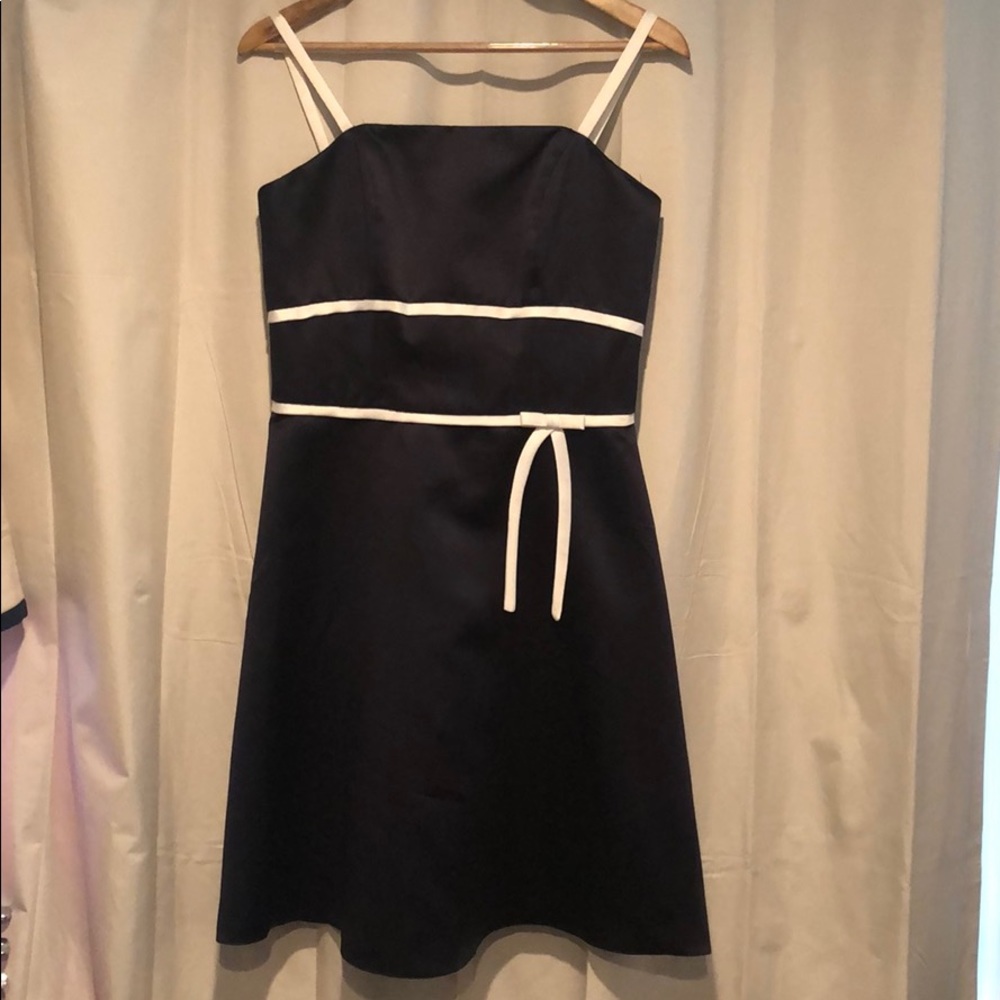 Mori Lee navy cocktail dress